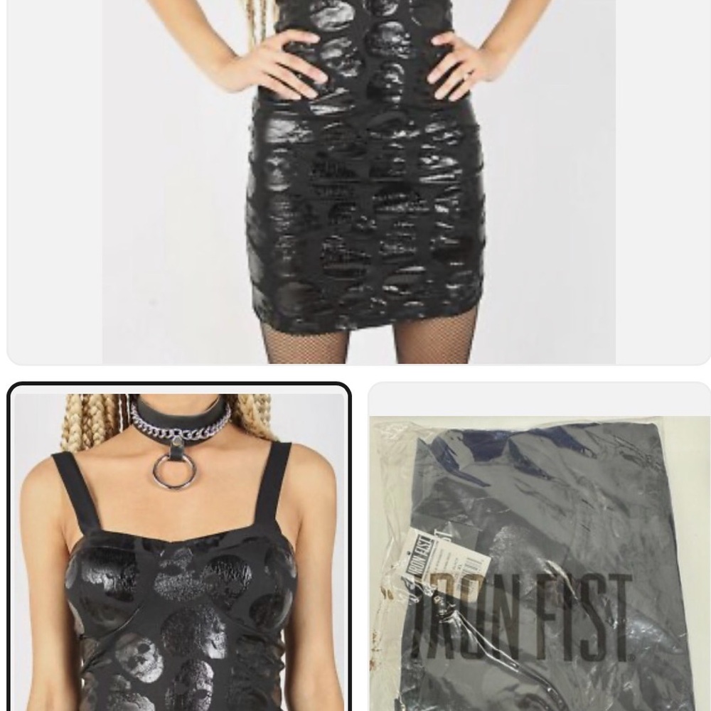 Iron Fist Black Mini Dress